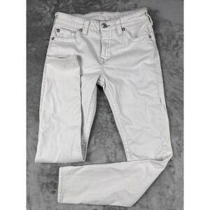 True Religion Jennie Curvy Mid Rise Skinny Jeans‎ Light Grey Size 30